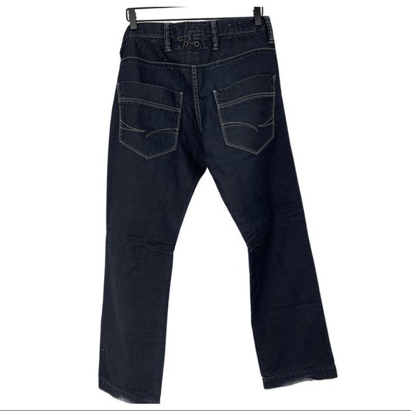 Jack & Jones Dark Wash Work Jeans | Size 32 | Carpenter Style | Distressed Cuffs - Picture 3 of 16